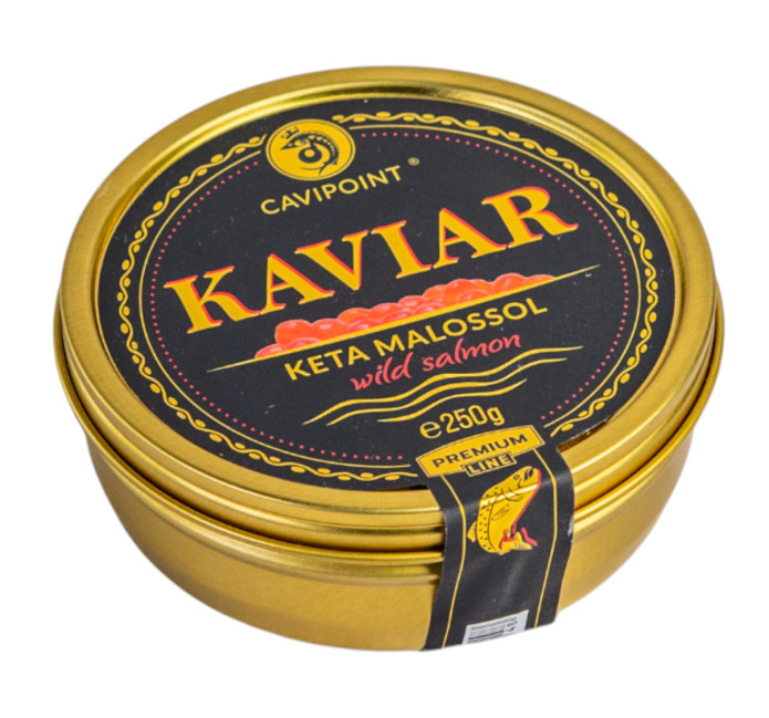 detail Kaviár z divokého lososa Keta Premium 250g