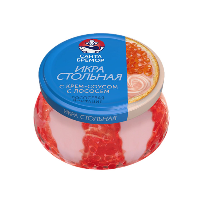 detail Červený kaviár v krémové omáčce imitacia 220g Santa Bremor