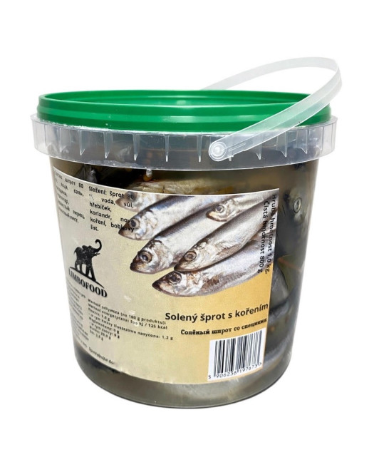 detail Solené šproty s korením 800g Limbo Food