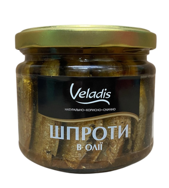 detail Šproty v oleji 300 g Veladis