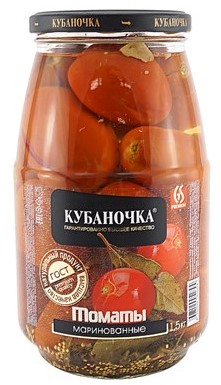 detail Paradajky nakladané 750g Kubanočka