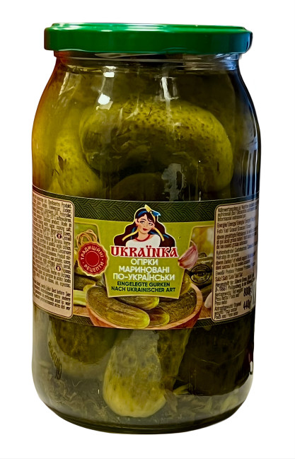 detail Nakladané uhorky Po ukrajinsku 440 g Ukrajinka