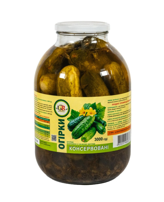 detail Nakladané uhorky 3000 g Grand Ragu
