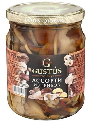 detail Assorti nakladané huby 380g Gustus