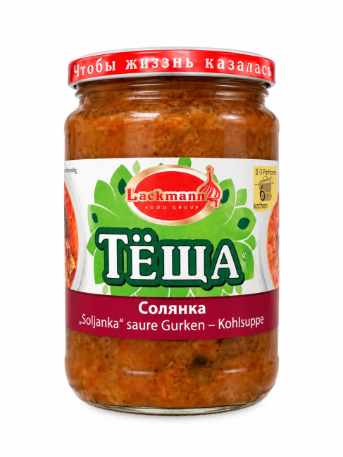 detail Soljanka s uhorkami  480g Svokra Lackmann
