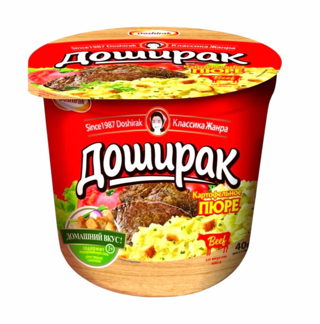detail Zemiaková kaša s mäsovou príchuťou 40 g Doshirak