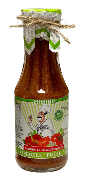 detail Omáčka Sacebeli z čerstvých paradajok 310 ml Mimino