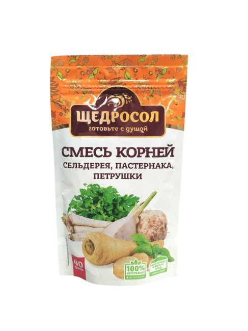 detail Zmes koreňov zeleru, pastináku a petržlenu 40 g Ščedrosol