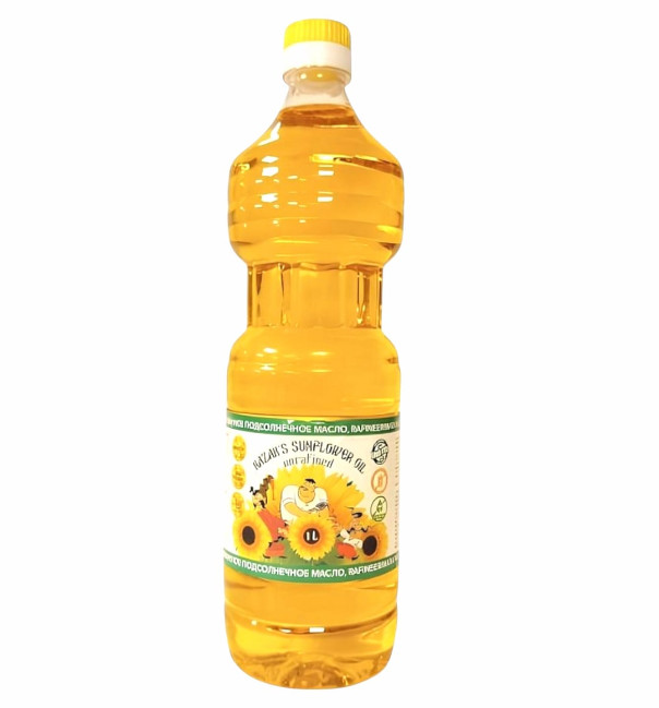 detail Slnečnicový olej nerafinovaný 1 l Kazak