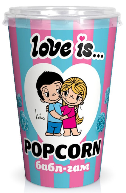 detail Popcorn s príchuťou Bubble-Gum 120g Love is...