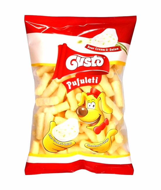 detail Kukuričné chrumky s príchuťou smotany a cibule 100g Gusto