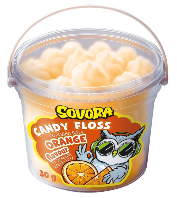 detail Cukrová vata s pomarančovou príchuťou 30 g SOVORA