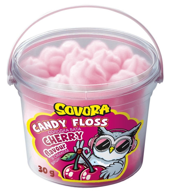 detail Cukrová vata s višňovou príchuťou 30 g SOVORA