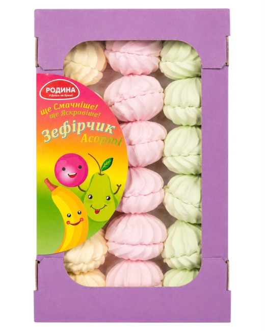 detail Zefír „Asorti“ 360g Rodyna
