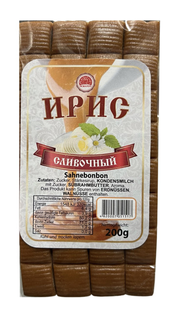 detail Iris slivkový 200g Schanti