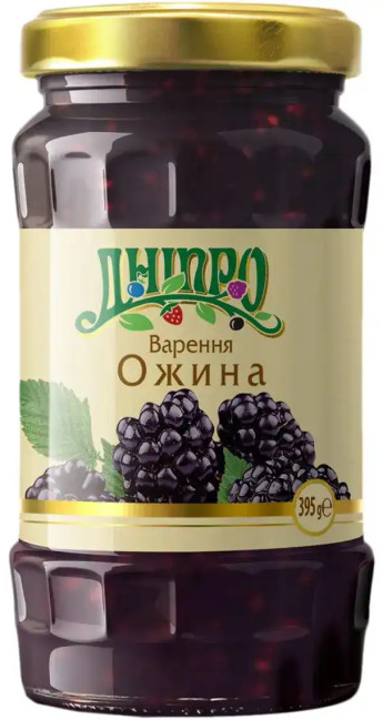 detail Zavarenina z černíc 395g Dnipro