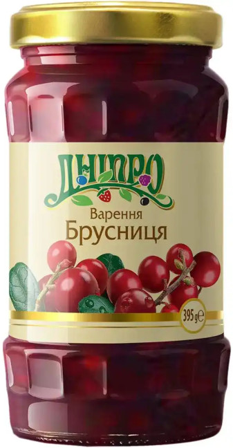 detail Brusnicová zaváranina 395g Dnipro