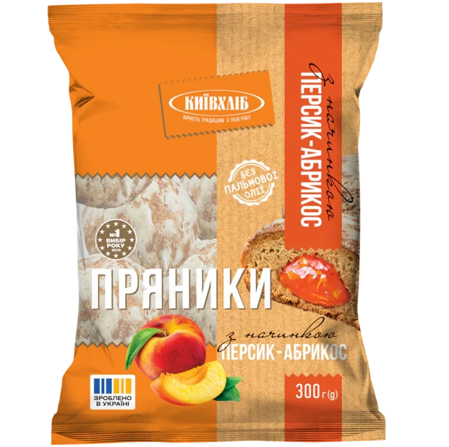 detail Perníky s príchuťou broskyne a marhule 300g Kyivkhlib