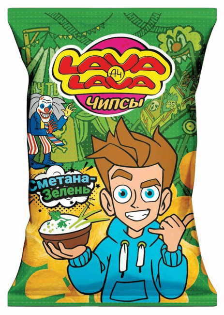 detail Čipsy so smotanovou a cibuľovou príchuťou 50g Lava Lava