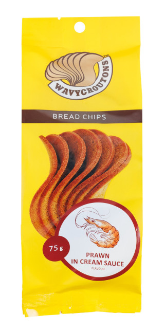 detail Hrianky s príchuťou krevety v smotanovej omáčke 75g Chvylyasti