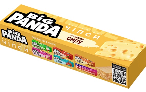 detail Čipsy so syrovou príchuťou 50g Big Panda