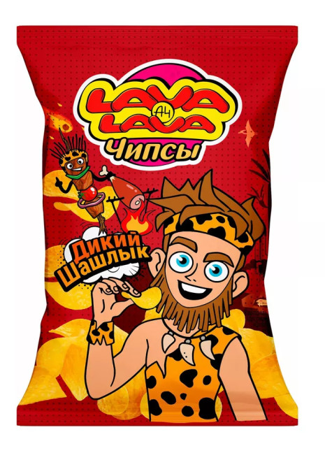detail Čipsy s príchuťou šaslyk 50g Lava Lava