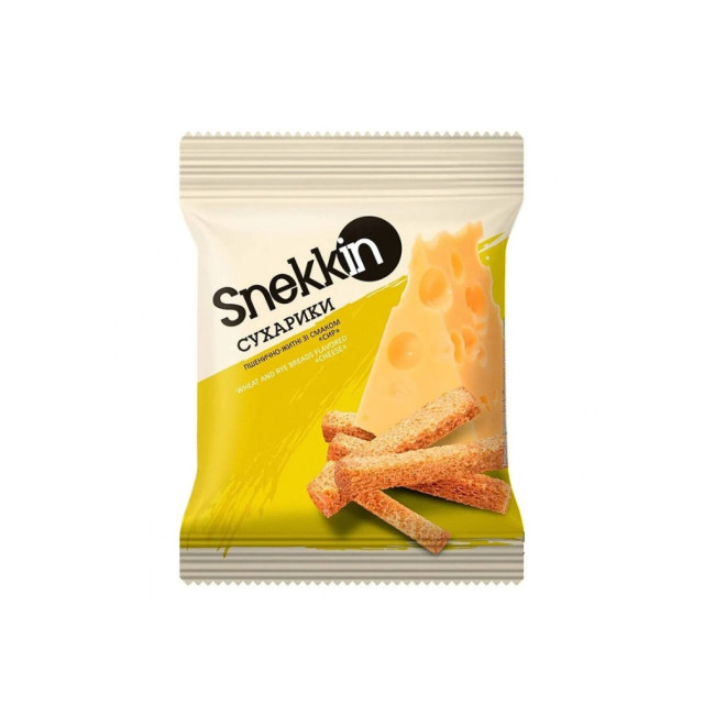 detail Pšenično-ražné krutóny s príchuťou syra 70 g Snekkin