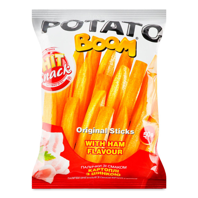 detail Tyčinky s príchuťou šunky 50 g BOOM
