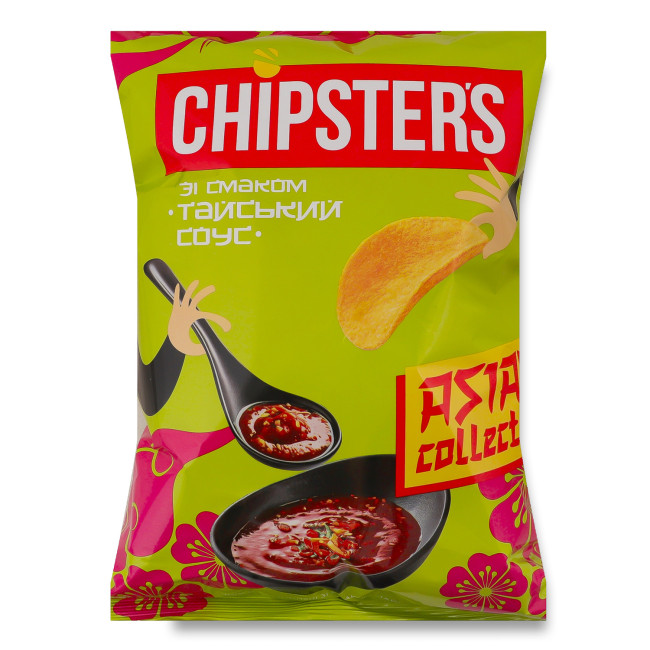 detail Zemiakové čipsy s príchuťou Thajskej omáčky 100 g CHIPSTERS