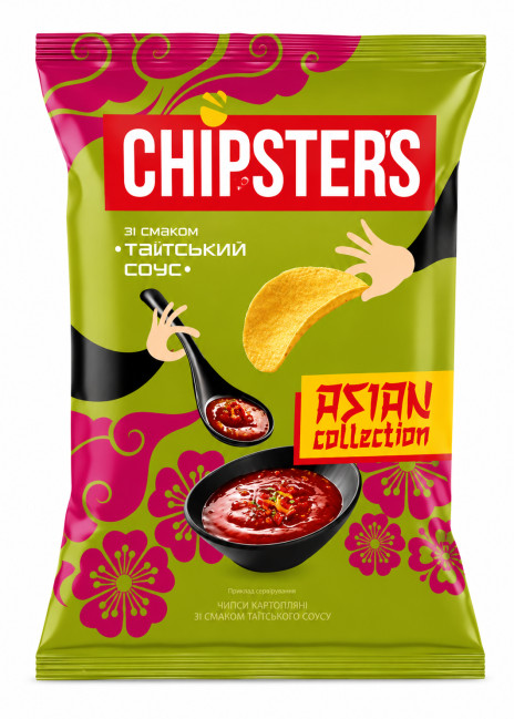 detail Zemiakové čipsy s príchuťou Thajskej omáčky 100g Chipsters