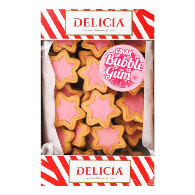 detail Sušienky s príchuťou  Bubble Gum „Super Star“ 500g Delicia
