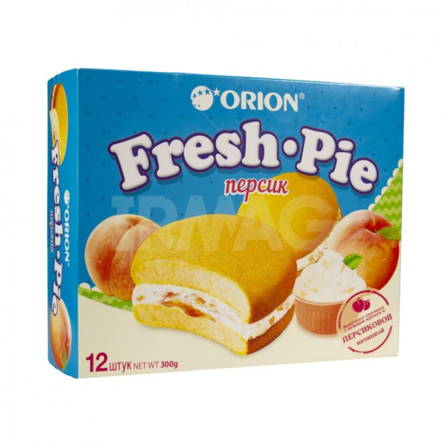 detail  Koláčiky s broskyňovou náplňou 300g Fresh Pie Orion