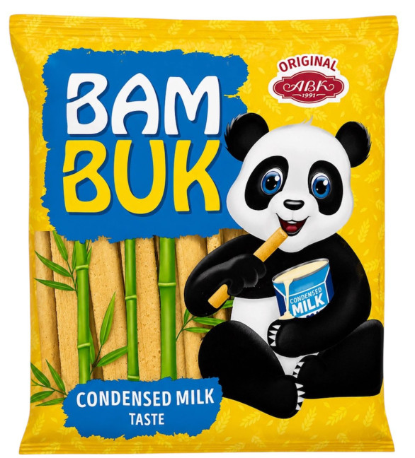 detail Tyčinky Bam-Buk s príchuťou kondenzovaného mlieka 160g АВК