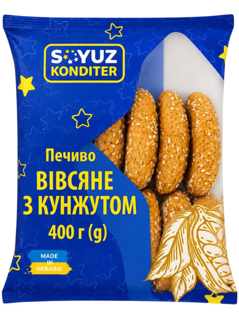 detail Ovsené sušienky so sezamom 400g Soyuz