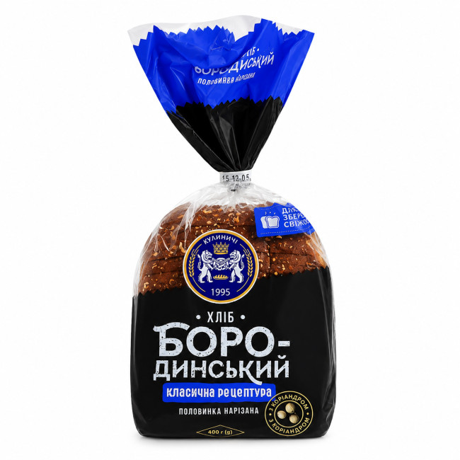 detail Chlieb Borodinský krájaná  (rýchlozmrazený) 400 g Kulynyči