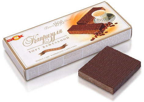 detail Oplátková torta Cappuccino Kaprizulya 220g HBK