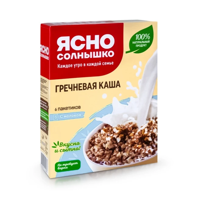 detail Pohánková kaša s mliekom 270g Jasno Solnyško