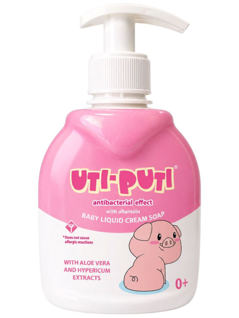 detail Tekuté detské mydlo s aloe vera a ľubovníkom 300g Uti-Puti