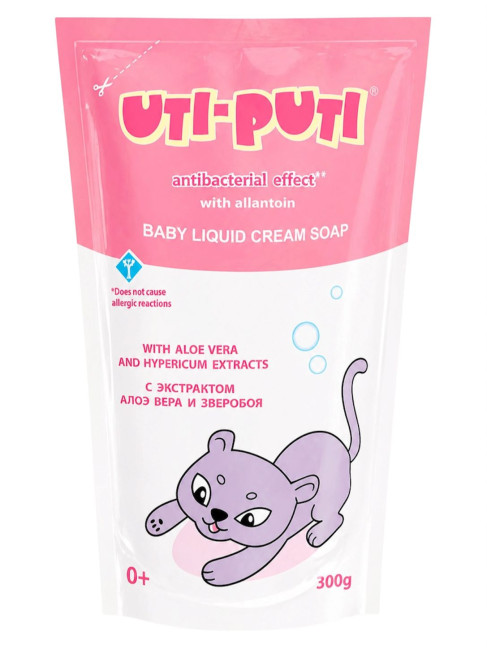 detail Tekuté detské mydlo s aloe vera a ľubovníkom 300g Uti-Puti