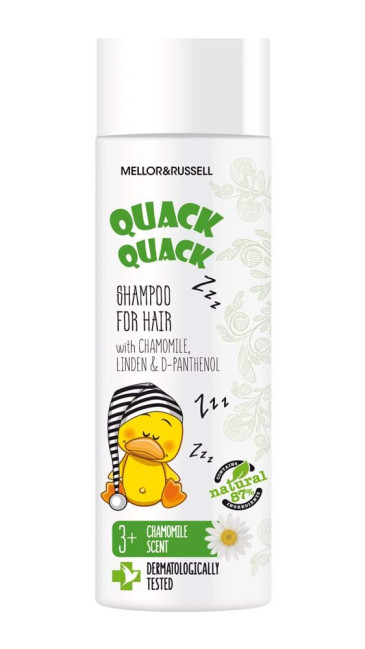 detail Detský šampón s harmančekom, lipou a D-panthenolom 200 ml QUACK QUACK