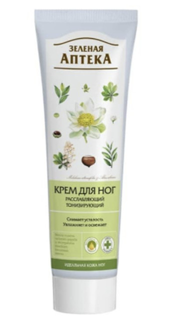 detail Relaxačný a tonizačný krém na nohy 100 ml Green Pharmacy
