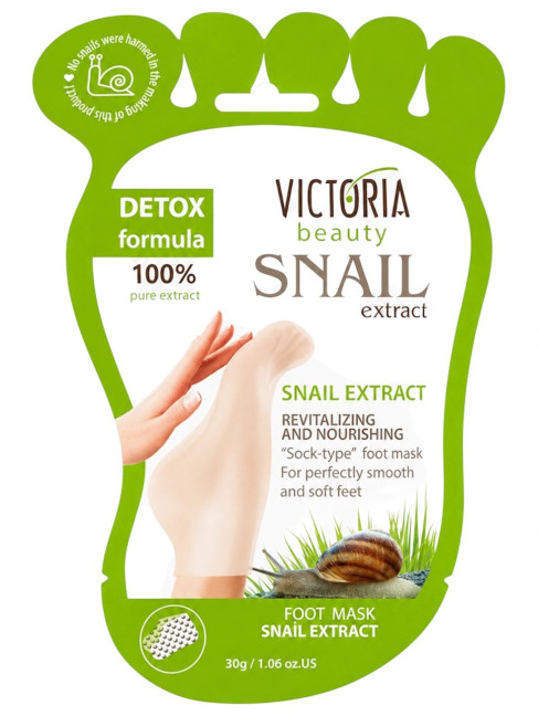 detail Maska-ponožky ??na nohy se šnečím mucinem 30g Victoria Beauty
