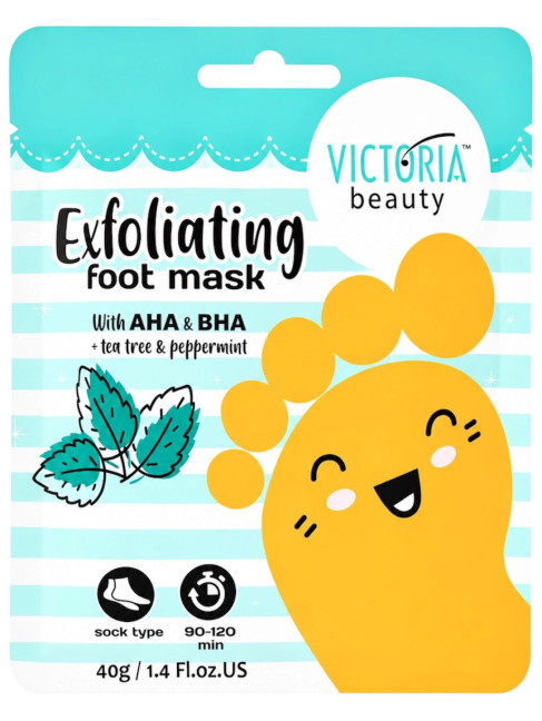 detail Maska na nohy s mátou a čajovníkem 40g Victoria Beauty