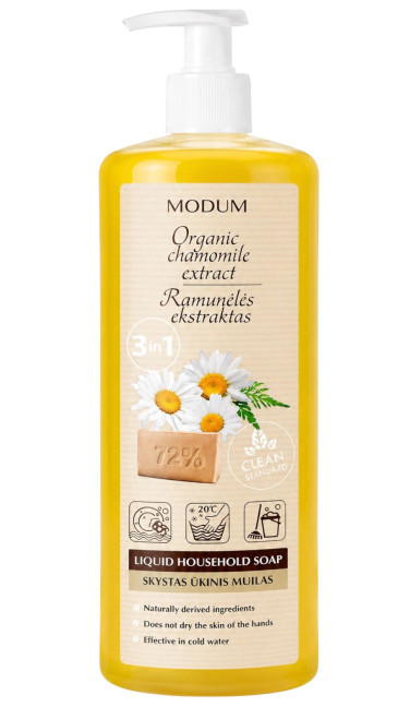 detail Tekuté hospodárske mydlo s harmančekom 925ml Modum
