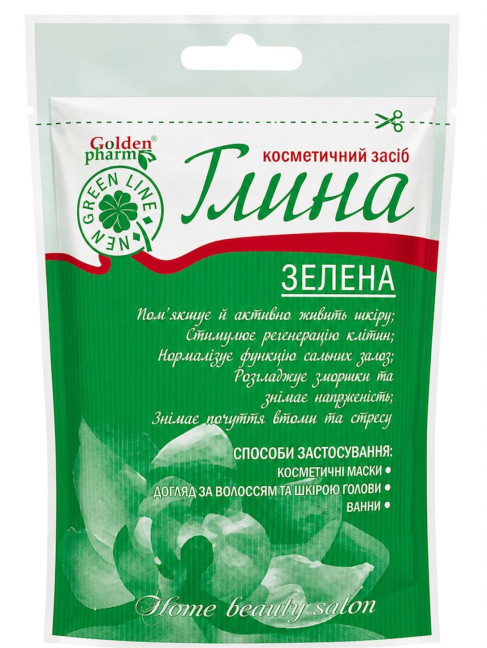 detail Zelená hlína 60g Golden Pharm