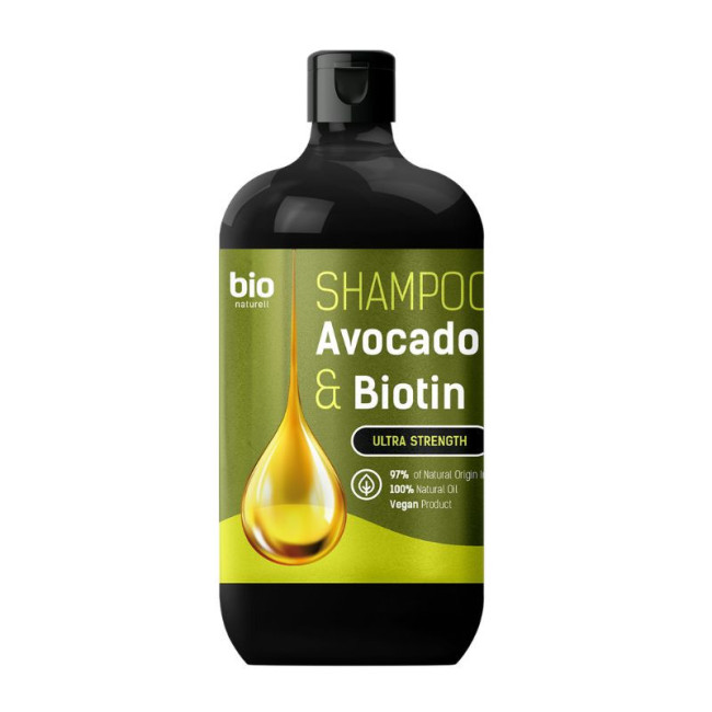 detail Šampón pre všetky typy vlasov Avocado Oil + Biotin 946ml Bio Naturell