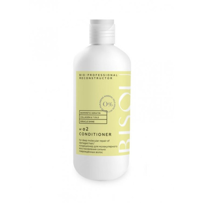 detail Keratínový kondicionér obnova silne poškodených vlasov 285ml BISOU