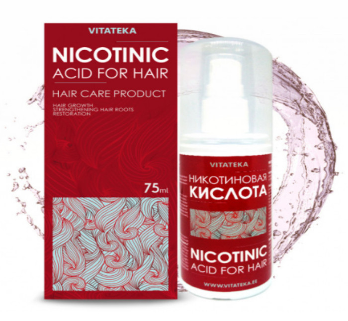 detail Kyselina nikotínová na vlasy 75ml Vitateka
