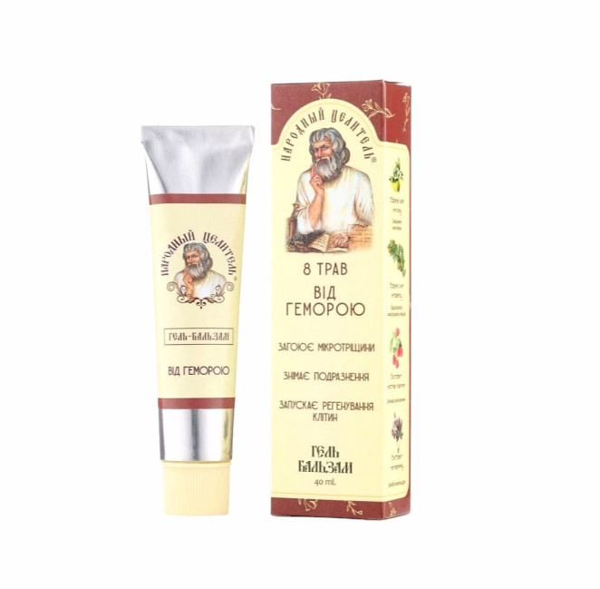 detail Gél-balzam pri hemoroidoch 8 bylín 40 g Ľudový Liečiteľ