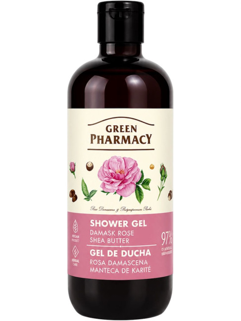 detail Sprchový gél Damašská ruža a bambucké maslo 500ml G.P.